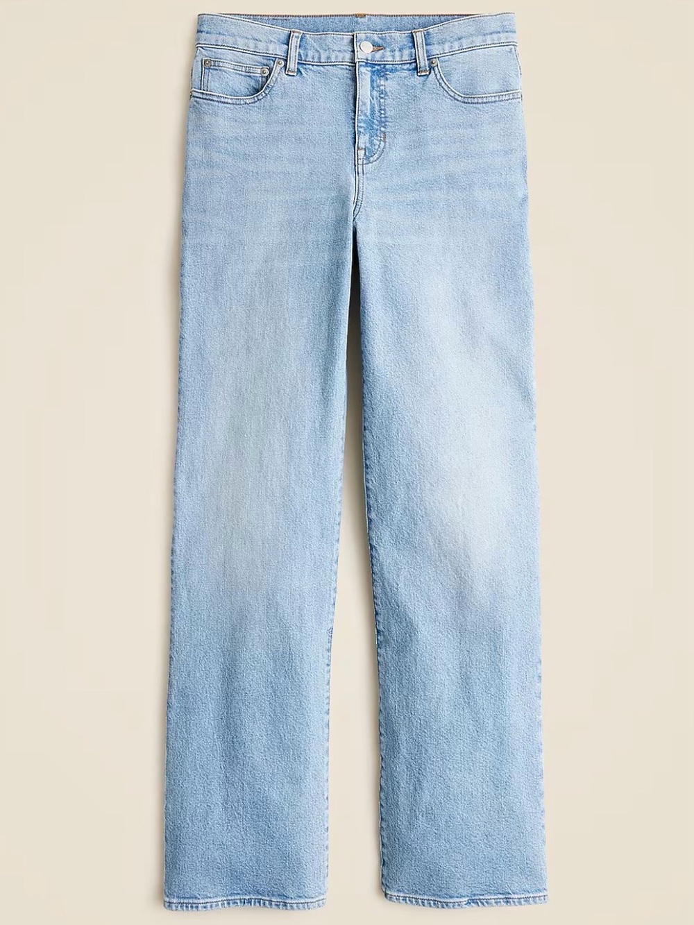 J. Crew Light Blue Lower-rise full-length slim-wide jean #JC5‎